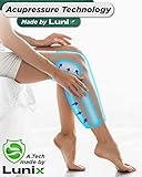 Lunix LX4 Knee Massager with Heat and Compression, Rechargeable Thigh, Calf, and Knee Wrap with Cold or Heat Therapy, Leg Brace and Heating Pad, Green