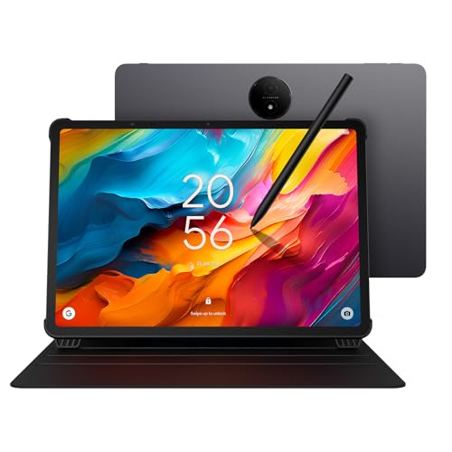 TCL NXTPAPER 14 Android Tablet, 14.3" Drawing Pad & Digital Notebook, 4096-Level Stylus & Flip Case Included, Paper-Like Display, 8+8GB RAM, 256GB Storage, 10000mAh Battery, Multi-Window, Gray