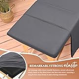 18Pcs 6 Sets Massage Table Sheets Set 3 Piece Set Includes Massage Bed Sheets, Massage Bed Cover Massage Face Rest Cover, Spa Bed Cover Massage Sheets Sets for Beauty Salon and Home Spa (Dark Grey)