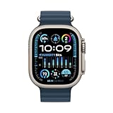 Apple Watch Ultra 2 [GPS + Cellular 49mm] Smartwatch with Rugged Titanium Case & Blue Ocean Band One Size. Fitness Tracker, Precision GPS, Action Button, Extra-Long Battery Life