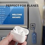 Avantree Relay - Premium Airplane Bluetooth 5.3 Adapter, Supports 2 AirPods or Headphones with aptX Adaptive, 3.5mm AUX Jack Wireless Audio Transmitter for Planes, Airline, Travel, TV