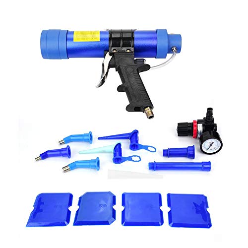 Pneumatic Caulking Gun, 310ML Sealant Gun, Adjustable Glass Glue Sealant Caulk Gun for Hotovoltaic, Solar Modules, Bathtubs, Fish Tanks, Building Decoration