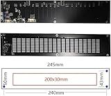 LED Music Spectrum Analyzer, Colorful Audio Spectrum Indicator, Built-in DSP, 20 Segments/15 Levels, VU Meter Screen Amplifier, 5-12V, Support EQ Adjustment, for Musicians, Car, Home.