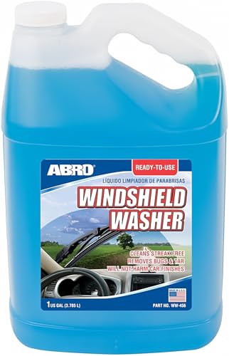 ABRO Car Windshield Cleaner Ready to Use Formula - 1 Gallon, Pre-Mixed, Delivers Streak-Free Cleanliness, Removes Bugs & Tar