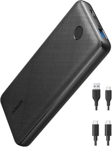 ANKER Portable Charger, 20000mAh Battery with 20W USB-C Output, Supports Power Delivery, 525 Power Bank (PowerCore Essential 20K PD) for iPhone 14/15/16 Series, Samsung, iPad Pro, and More