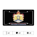 Netherlands Dutch Hollander Netherlander National Emblem License Plate Family Front License Plate Aluminum Fashion License Plate Car Decoration Standard License Plate Metal Personalized Car Plate