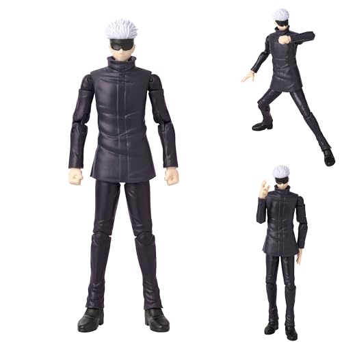MABAIUDE JJK Gojos Action Figure, 17cm Anime JJK Figure Super Action Statue Articulated Movable Figures with Changeable Accessories Handmade Collectible Gifts