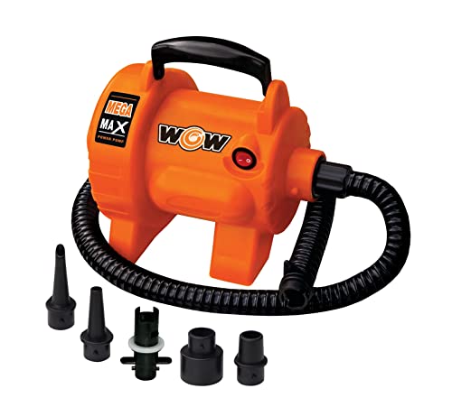 WOW Sports - Electric Air Inflator - Mega Maz Air Pump For Inflatables - Great For Towables & Boat Accessories - Comes with a Cord, 3.0 PSI
