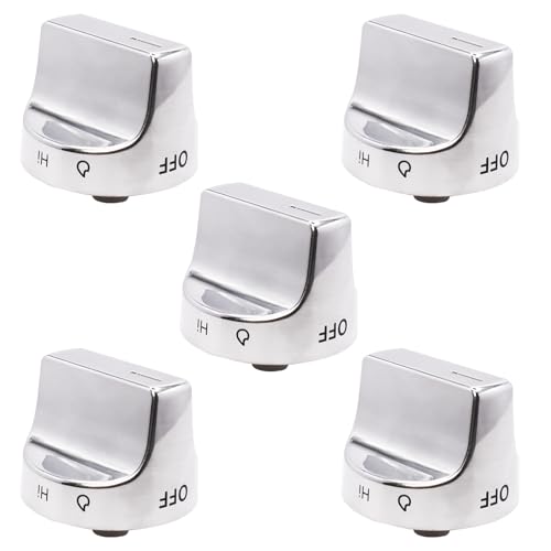 W11239985 Control Knob Compatible With Whirlpool Gas Ranges Replace 4845290 AP6333411 PS12578779 EAP12578779 (5 pack)