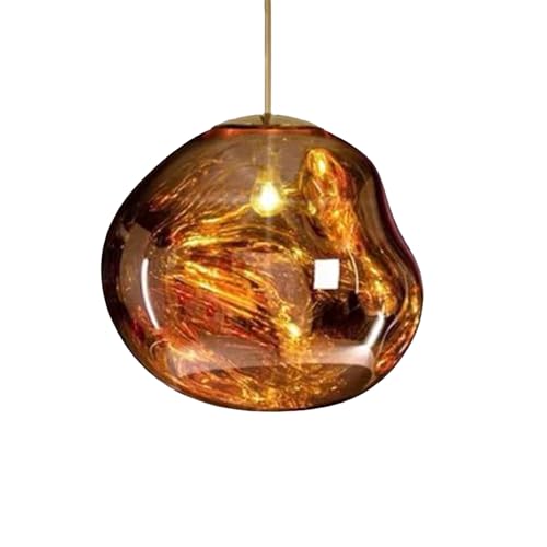 Lava Ball Drop Pendant Lighting, Modern Lava Chaner with 200cm Adjustable Lanyard, Melting Glass Lights, LED Irregular Shape Hanging Lamps for Home Restaurant Bar Coffee Shop Decor