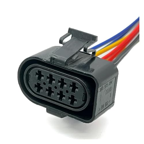 1 Set 8 Pin Car Throttle Electrical Cable Connectors Female Male Wire Harness Plug for 3A0973834 3A0973734(8Pin Female,5 Pcs)