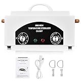 High Temperature Metal Tool Cleaning Box, 110V 300W 1.5L with Timer Manicure Pedicure SPA Salon Barber Equipment for Sundry Beauty Hair Nail Metal Tools with Handle