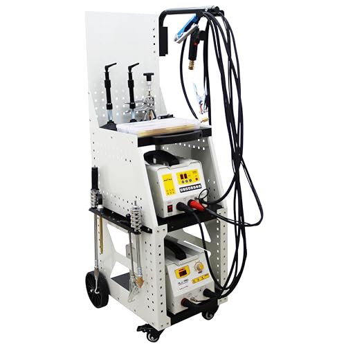 LGXEnzhuo 220V Spot Welder Dent Puller Kit Car Body Repair Machine Data Recovery Function Steel Iron Aluminium with Professional Tool Car
