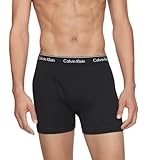 Calvin Klein Men's Cotton Classics 3-pack Boxer Brief, 3 Black, Large