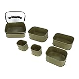 LOUYTW 6PCS Fishing Tool Storage Box Set EVA Thickened Multipurpose Tackle Box Bait Bucket Fishing Containers for Outdoor