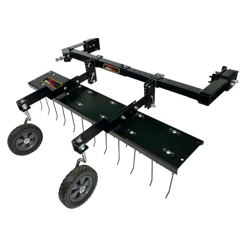 Brinly DTZ-48B1H-A ZTR Front-Mount Dethatcher for Zero Turn Lawn Mowers, 48"