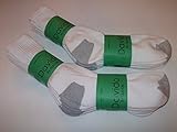 davido Mens crew Socks made Italy 100% cotton 8 pair White/gray(10-13 white/gray)