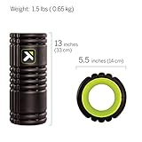 TriggerPoint Grid 1.0 Foam Roller - 13" Multi-Density Massage Roller for Deep Tissue & Muscle Recovery - Relieves Tight, Sore Muscles & Kinks, Improves Mobility & Circulation - Targets Key Body Parts