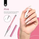 Beetles Gel Polish Nail Art Liner Brushes 5Pcs Painting Art Design Pen Set Diamond Application Rhinestone Handle Dotting Drawing Sizes 5 7 9 11 20mm Nail Art Design Gift for Women