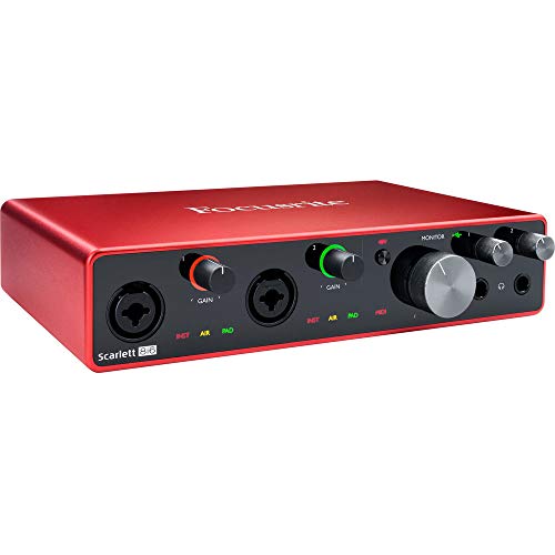 Focusrite Scarlett 8i6 3rd Gen USB Audio Interface, for Producers, Musicians, Bands, Content Creators ? High-Fidelity, Studio Quality Recording, and All the Software You Need to Record