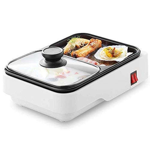 Mini Multi-in-one Electric Cooker, Electric Grill Suitable For One Person Kitchen Cooker, Korean Barbecue P Hot Pot, Household Electric Oven Smokeless Elec