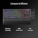 ASUS ROG Strix Scope II 96 Wireless Gaming Keyboard, Tri-Mode Connection, Dampening Foam & Switch-Dampening Pads, Hot-Swappable Pre-lubed ROG NX Snow Switches, PBT Keycaps, RGB-Black