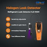 Elitech HVAC Refrigerant Leak Detector Heated Diode Sensor Halogen Freon Sniffer, Air Conditioning Detection, R22 R410A R134A R1234YF CFCs HCFCs HFCs, ILD-100H