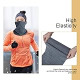 KGC 2 Pack Winter Neck Warmer Gaiter,Soft Fleece Windproof Face Mask Scarf Bandana Cold Weather Face Cover for Men & Women Outdoor Sports Skiing Cycling