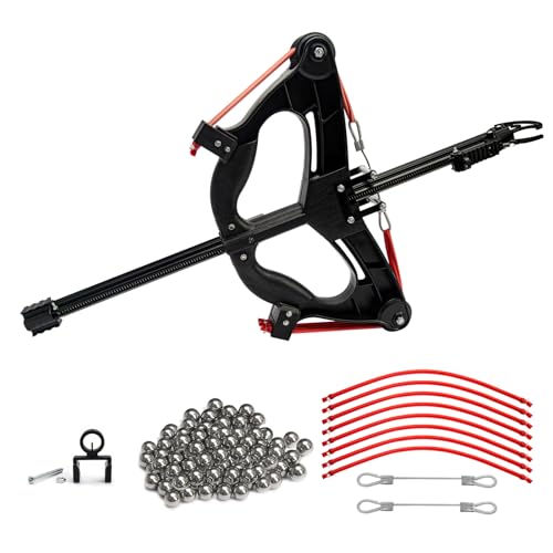 Compound Slingshot That Shoots Steel Balls, Both Handed Compound Bow Set for Adults, Professional Slingshot with Continuous Shooting for Outdoor