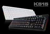 ABKO K515 RGB Gaming Quick Swap Switch Mechanical Keyboard (English/Korean Keycaps) (Black, Red Switch)