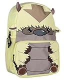 Mad Engine Appa Backpack Nickelodeon Avatar The Last Airbender Appa The Sky Bison 17" Backpack Laptop School Travel Book Bag