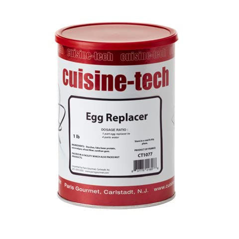 Cuisine-Tech Whole Egg Replacer For Baking, Whole Egg Powder, Whole Egg Replacer 1lb. Plant Based, GMO Free, Trans Fat Free.