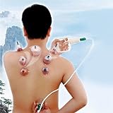 24 Pcs Massage Cans Chinese Cupping Therapy Cans Opener Pull Vacuum Cupping Massage Cups Banks Tank Set Care Tool