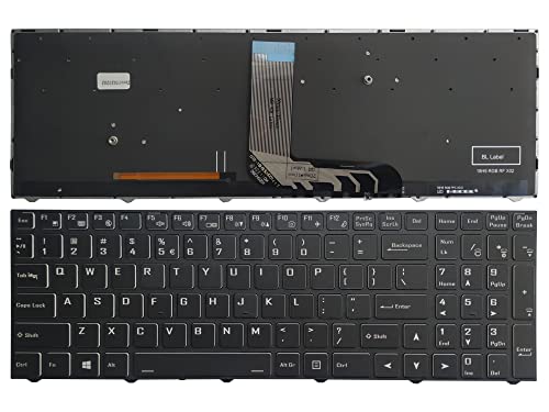 New Backlit US Keyboard for Clevo NH70 NH70RCQ N960 N970 6-80-N815Z0-01D-1 6 80 N15Z0 01D 1 CVM18H93US9430 English Black