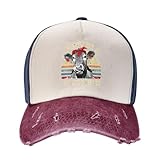 CHANGLING Dont Be A Salty Heifer Unisex Distressed Cowboy Hat Dad Hat Adjustable Baseball Cap Dark Red