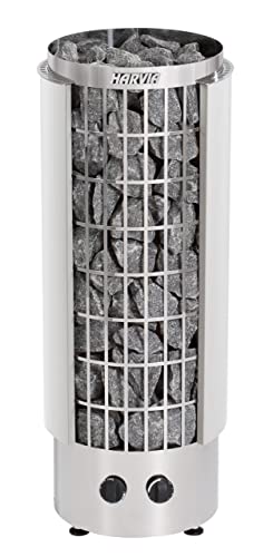Finlandia Cilindro 8B Sauna Heater with Built-in Controls (Includes Sauna Stones) Sauna Equipment