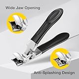 Ribili ClipMaster Pro,Dotmalls ClipMaster Pro,Grishay ClipMaster Pro,Sherum Nail Clipper,Clip Master Pro for Thick Nails,Large Angled Head Toenail Clippers with Wide Opening for Elderly Seniors(1Pcs)