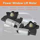 Travay 1 Pair Passenger Side and Driver Side Power Window Motor Front Rear Compatible with Mazda 3 5 6 CX-7 CX-9 RX-8 Window Regulator Motor Replace OE G22C5958XC D6515958XB 742-801 742-802