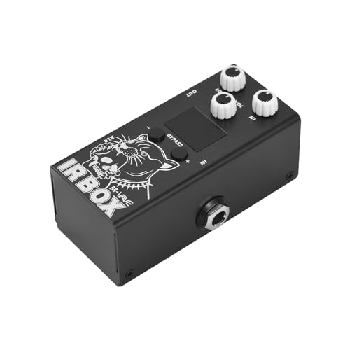 Btuty M-VAVE Guitar IR Box Effects Pedal with IR Cab Impulse Response Cabinets Speaker Simulator XLR Output Port DC 9V 6.35mm Input/Output Interface Electric Guitar Effector for Guitar Bass