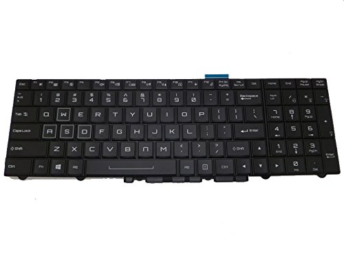 Laptop Keyboard for CLEVO P750TM P750TM-G P750TM1-G P751TM-G P751TM1-G P775TM-G P775TM1-G P751ZM United States US with Black Frame and Backlit New