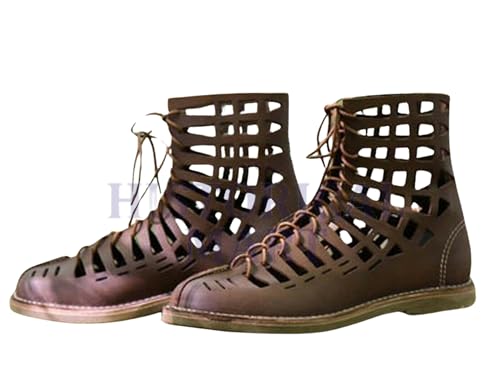 Caligae Roman Marching Boots – Authentic Roman Gladiator Footwear for Historical Reenactments, LARP, Cosplay, and Costumes (9)