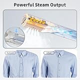 Iron Steamer for Clothes - Mini Iron, Portable Handheld Garment Steamer, 3 in 1 Steam Iron Wet & Dry Ironing, 15s Fast Heat Up, 900W Wrinkles Remover Clothes Steamer for Home, Office and Travel, 120V