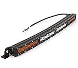 AngelMa 44'' Dual Color Amber/White LED Light Bar Offroad stroboflash 210WOff Road for Car Boat UTV 4WD 4X4 Truck Tractor Raptor Off-Road Bumper Light Wiring Harness 3 Years Warranty