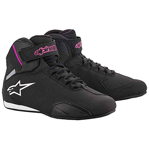 Alpinestars Women's Sektor Shoes (10) (BLACK/FUCHSIA)