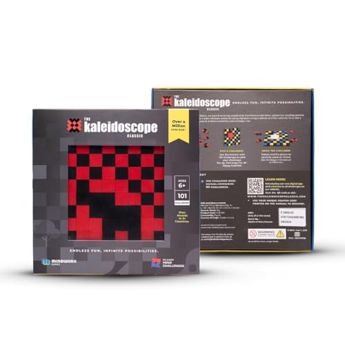 The Kaleidoscope Classic - Award-Winning Brain Teaser Puzzle by Dr Wood | 18 Pieces, 101 Challenges | STEM Toy for Kids, Adults & Seniors | Ages 6+ | Improve Problem-Solving & Cognitive Skills