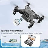 4DRC Mini Drone with 720p Camera for Kids and Adults, FPV Drone Beginners RC Foldable Live Video Quadcopter,App Control,3D Flips and Headless Mode,One Key Return,Altitude Hold,3 Modular Batteries