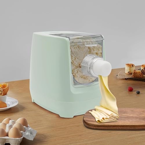 Máquina eléctrica para hacer pasta, rodillo automático de espaguetis para masa de fideos con 13 discos de forma, máquina eléctrica de rodillo de pasta de acero inoxidable de 260 W para uso familiar