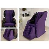 LIMIOFAQ Full Body Shiatsu Massage Chair Protective Cover,Zero Gravity Single Recliner Slipcovers Washable Dustproof Massage Chair Covers Soft Stretch Sofa Cover for Most Massage Chair,Purple