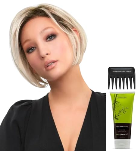 Bundle - 4 items: Ignite Wig by Jon Renau, Christy's Wigs Q & A Booklet, BeautiMark Synthetic Shampoo & Wide Tooth Comb - Color: FS6/30/27