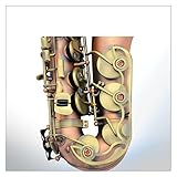 DZDZDZ E Flat Alto Saxophone Imitation Red Ancient Body Green Ancient Key One-Piece Big Guard Saxophone Professional Saxophone